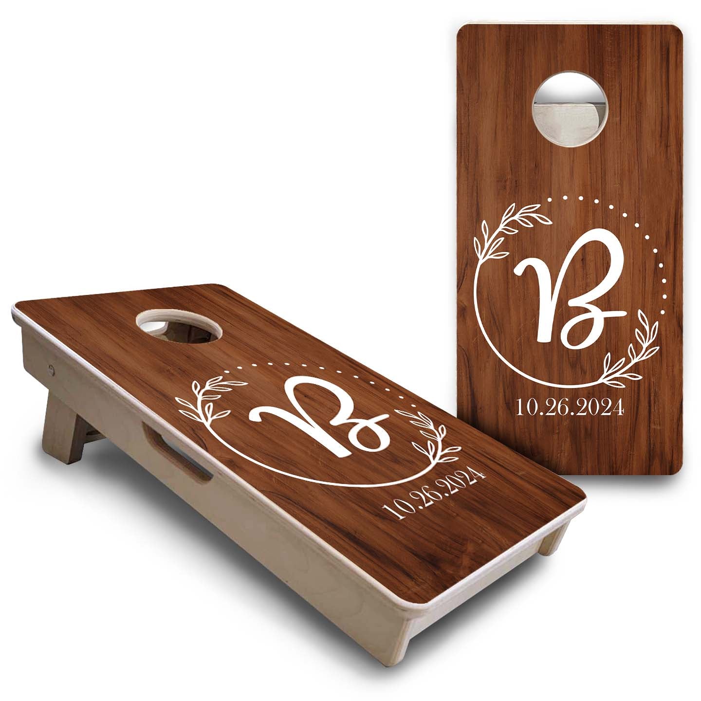 Laurel Wreath - Mini or Vacation Size Cornhole Boards
