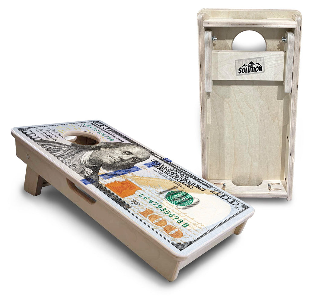 $100 Bill - Mini or Vacation Size Cornhole Boards