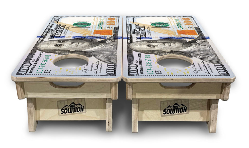 $100 Bill - Mini or Vacation Size Cornhole Boards