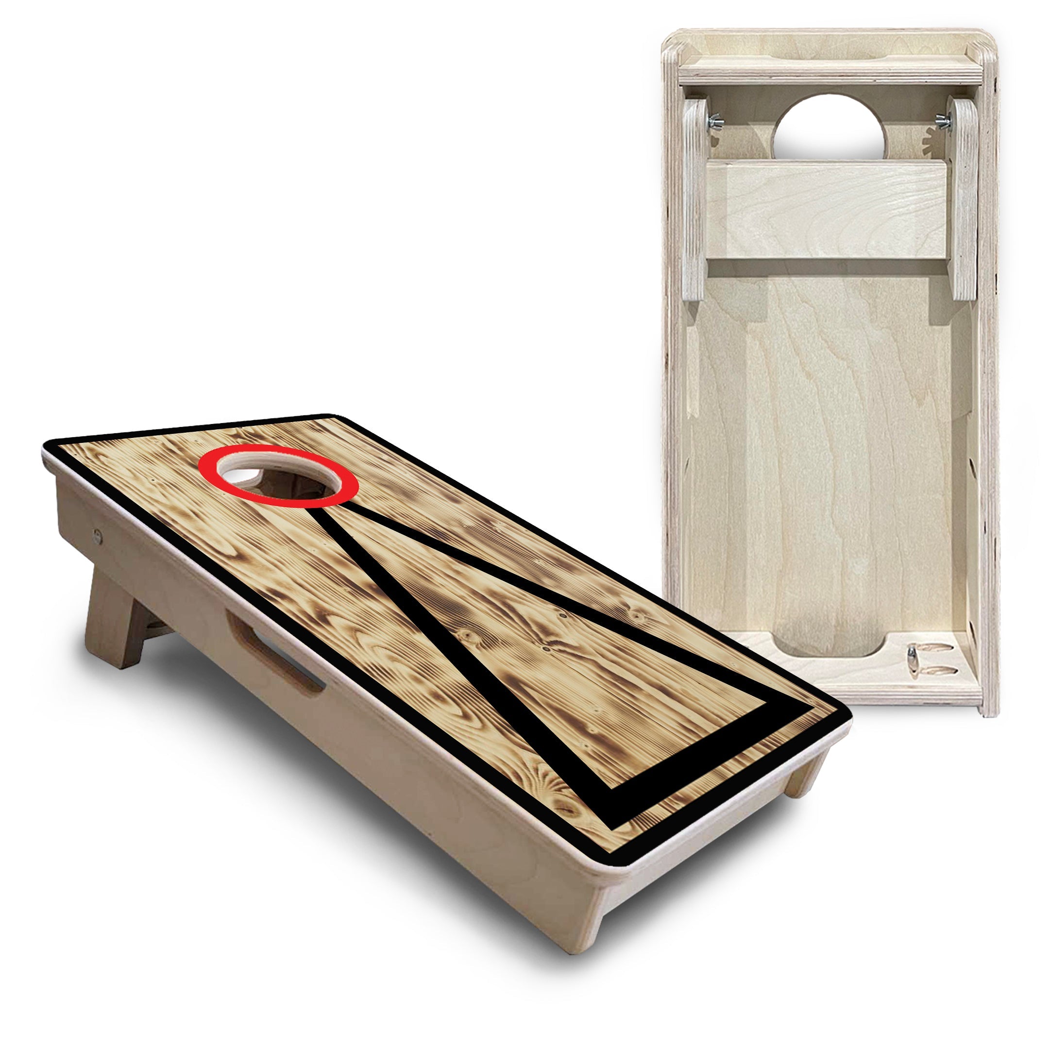 Burnt Triangle - Mini or Vacation Size Cornhole Boards