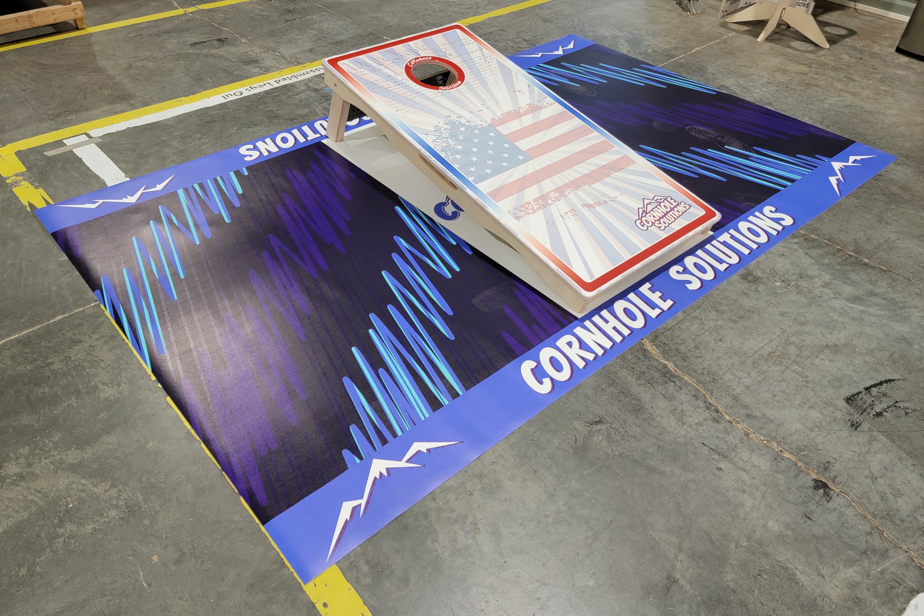 Custom Cornhole Pitching Mats (2 mats, 5'x8') Closeout - While Supplies Last!!!