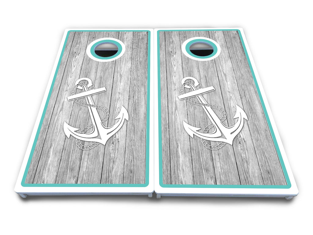Anchor & Compass Cornhole Boards - All Weather Series