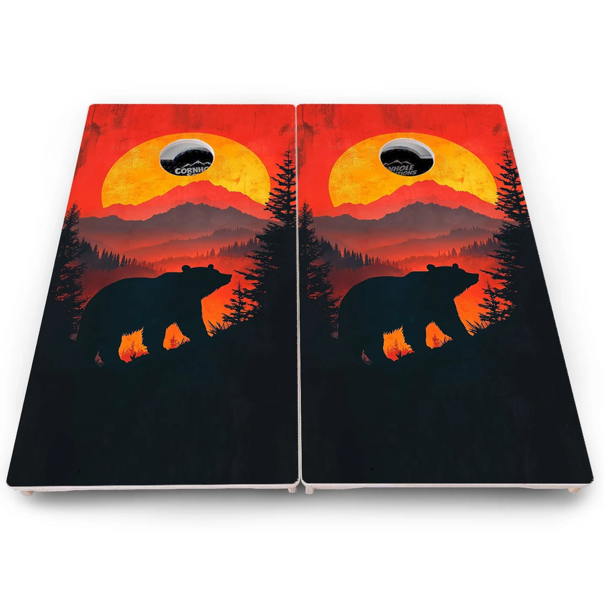 Wolf Howling Cornhole Boards - Pro Solution Lite Series