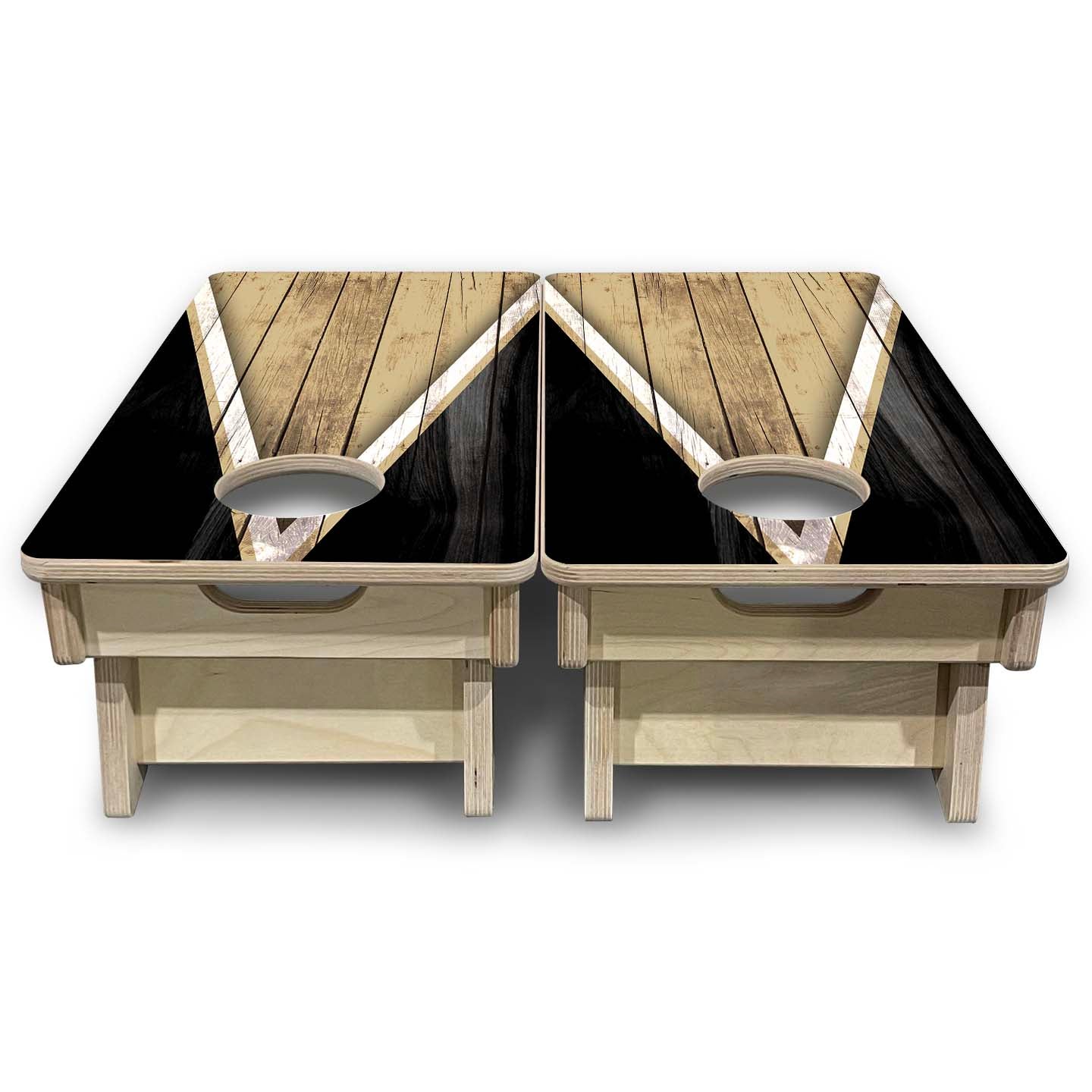 Team Color Triangle - Mini or Vacation Size Cornhole Boards
