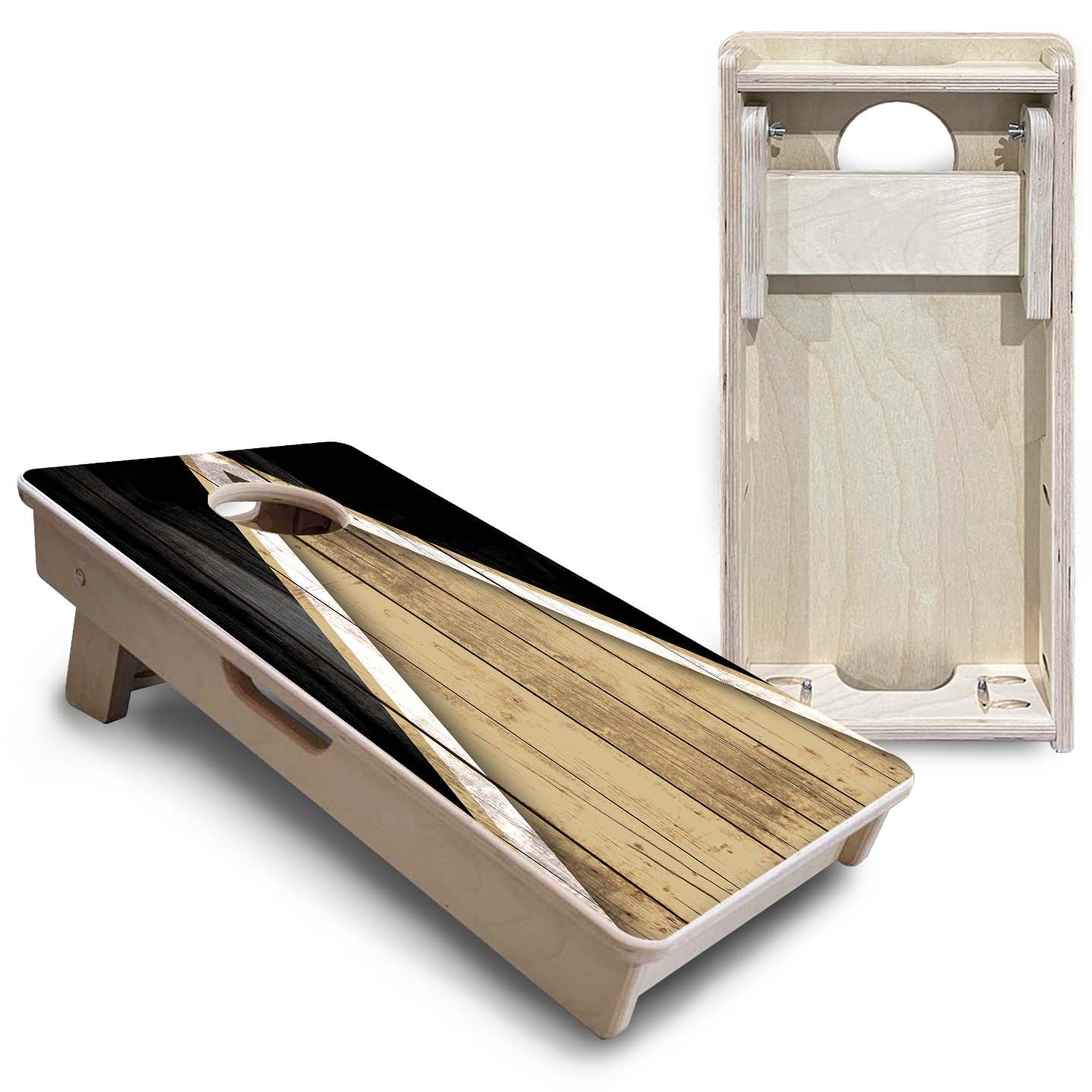 Team Color Triangle - Mini or Vacation Size Cornhole Boards