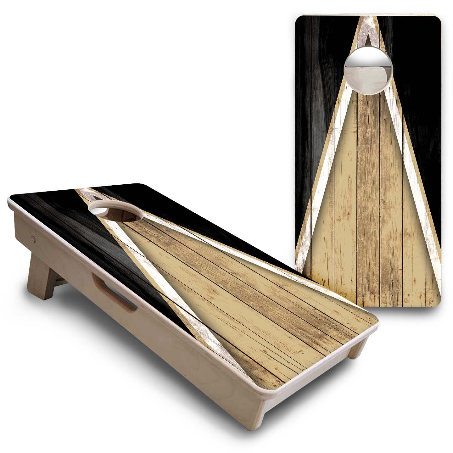 Team Color Triangle - Mini or Vacation Size Cornhole Boards