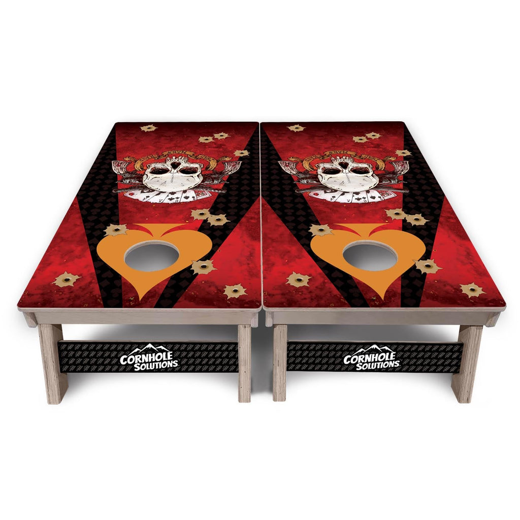 Artist Series Cornhole Boards - Professional Tournament Series - Deadman's Hand