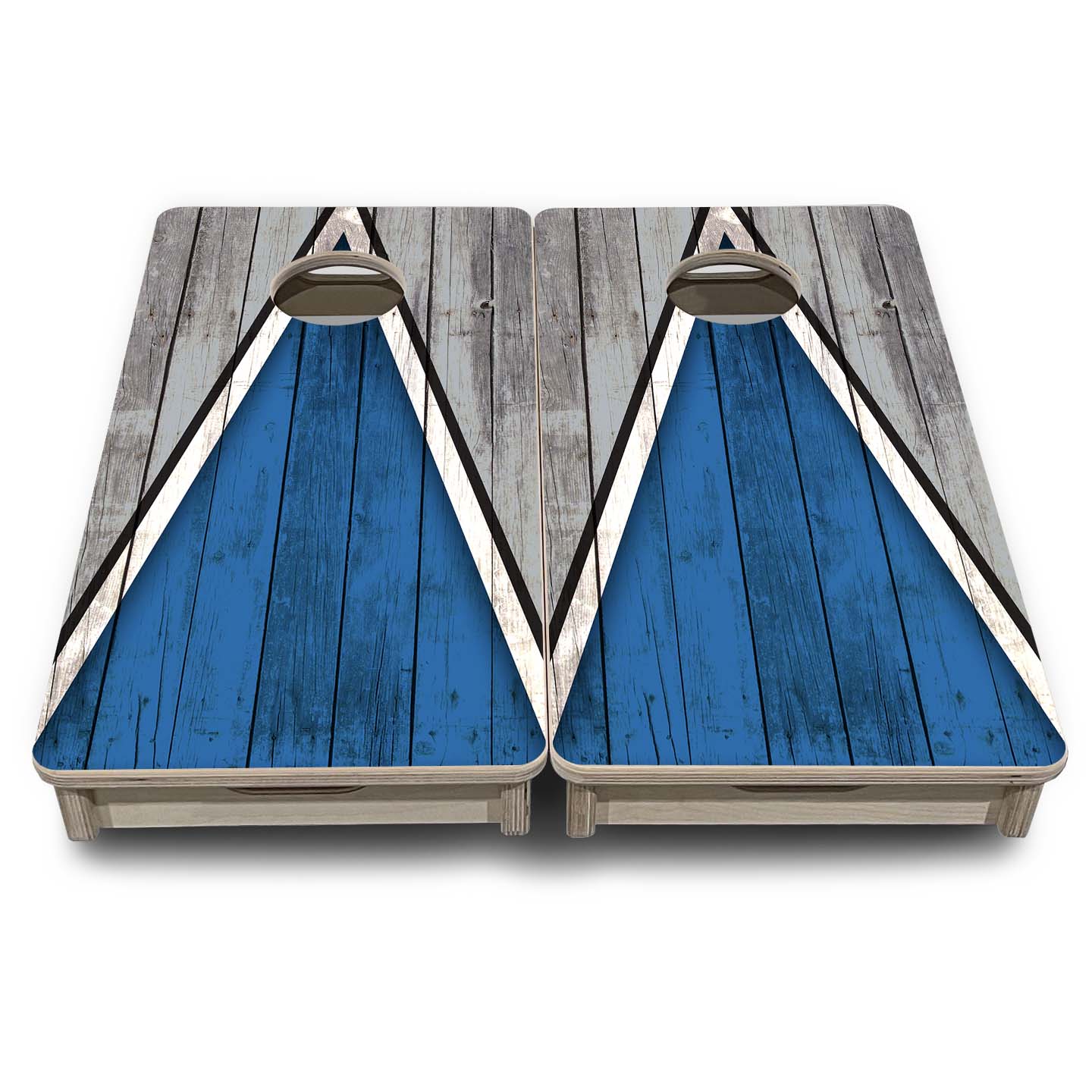 Team Color Triangle - Mini or Vacation Size Cornhole Boards
