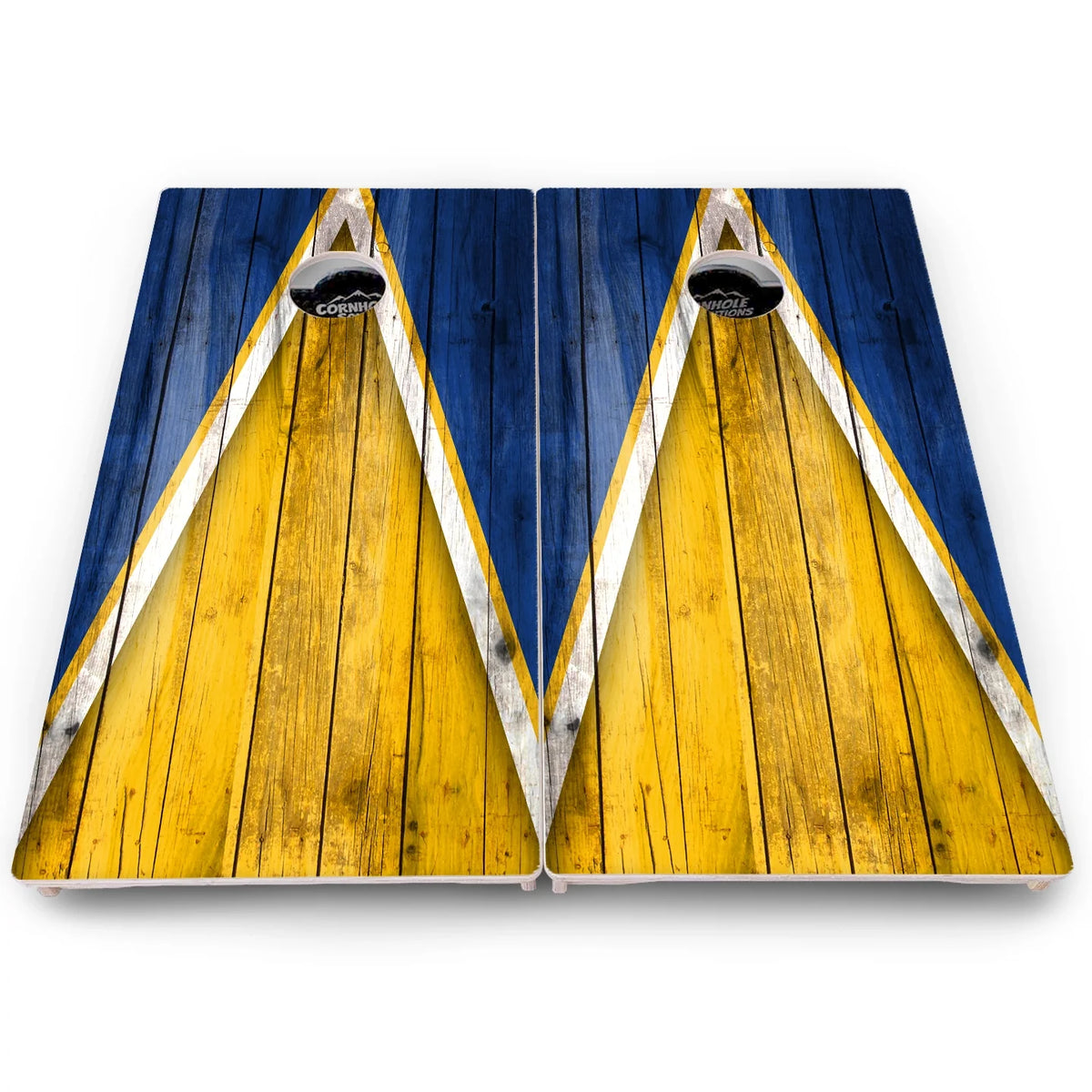 Team Color Triangle Cornhole Boards - Pro Solution Lite Series