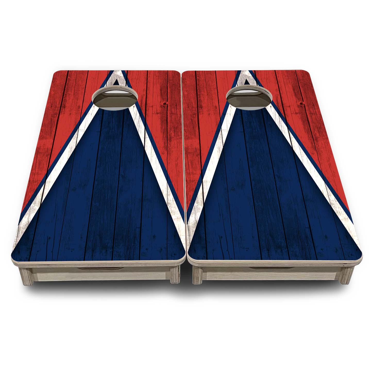 Team Color Triangle - Mini or Vacation Size Cornhole Boards
