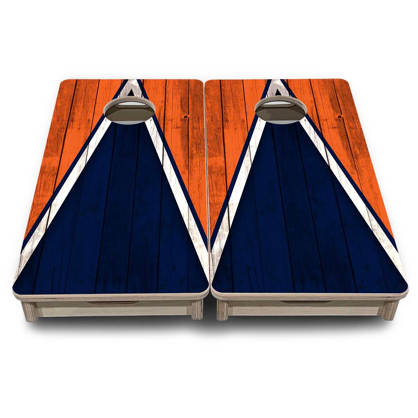 Team Color Triangle - Mini or Vacation Size Cornhole Boards