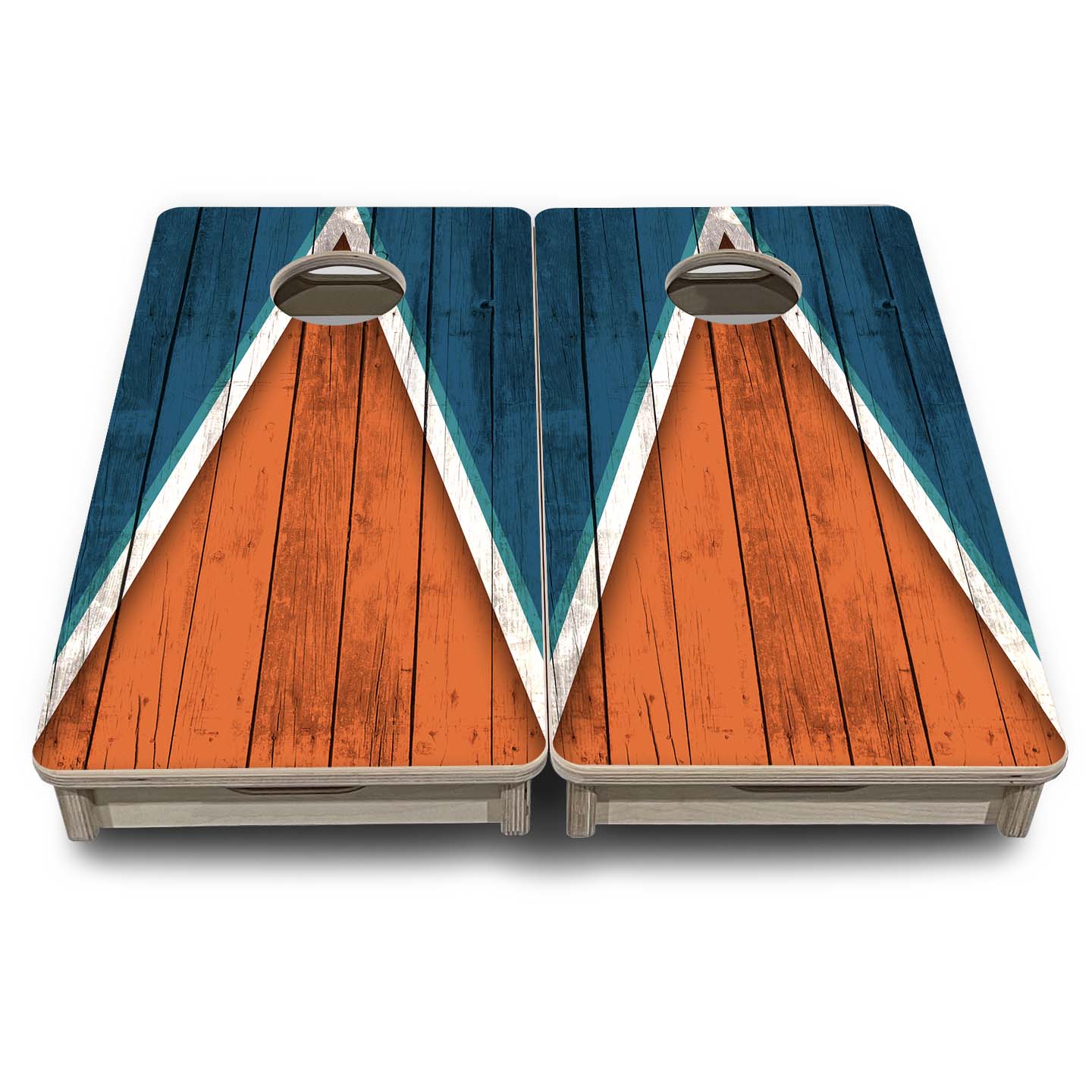 Team Color Triangle - Mini or Vacation Size Cornhole Boards