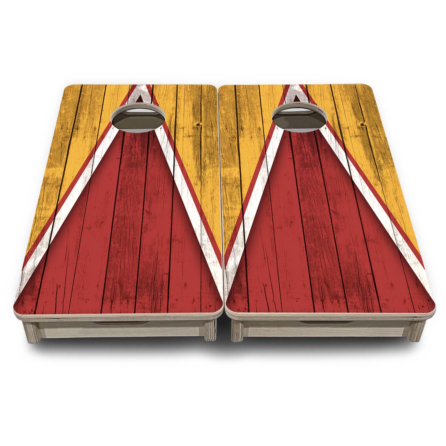 Team Color Triangle - Mini or Vacation Size Cornhole Boards