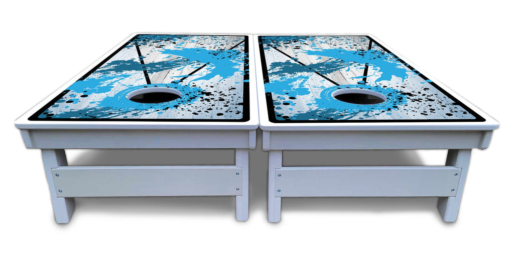 Paint Splatter Cornhole Boards - All Weather Series
