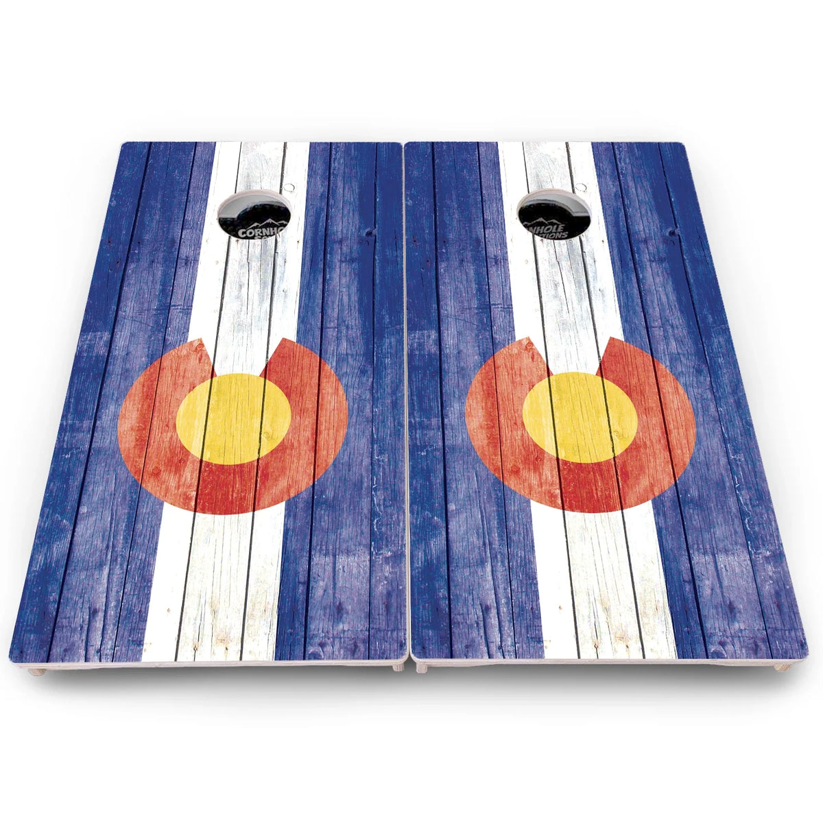Colorado Wood Skyline Cornhole Boards - Pro Solution Lite Series