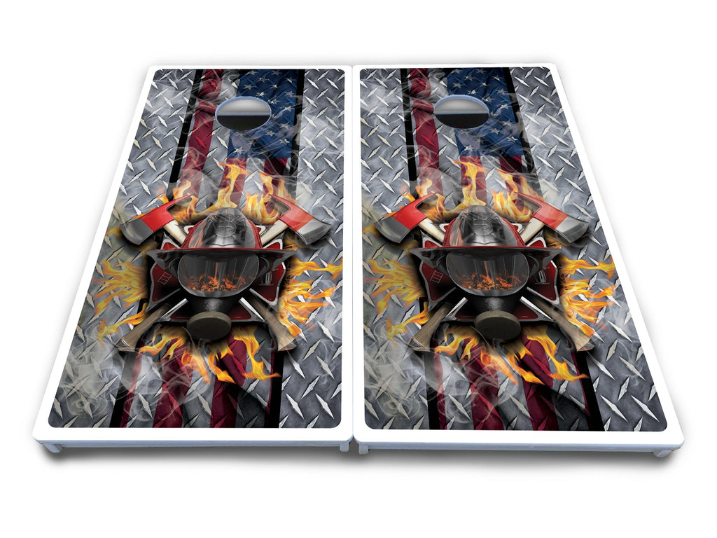 Firefighter Cornhole Boards - All Weather Series