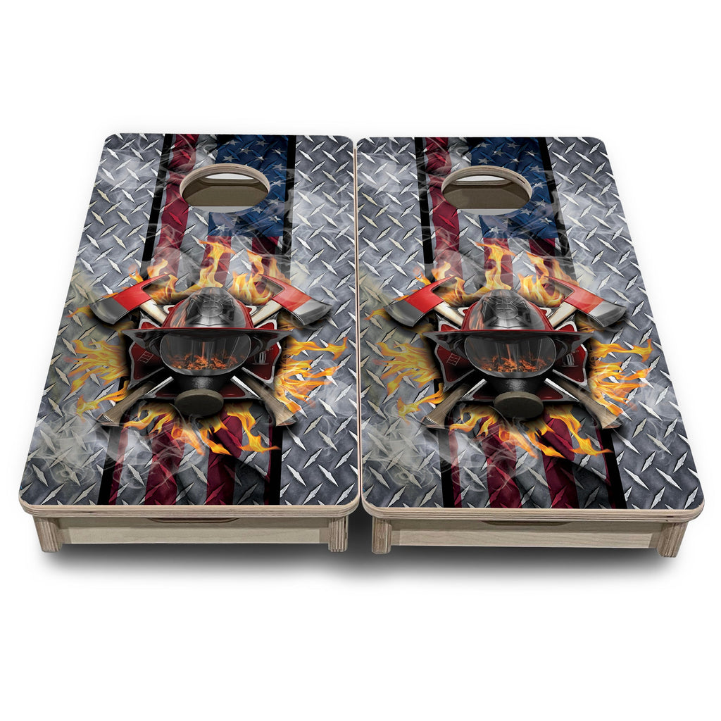 Firefighter - Mini or Vacation Size Cornhole Boards