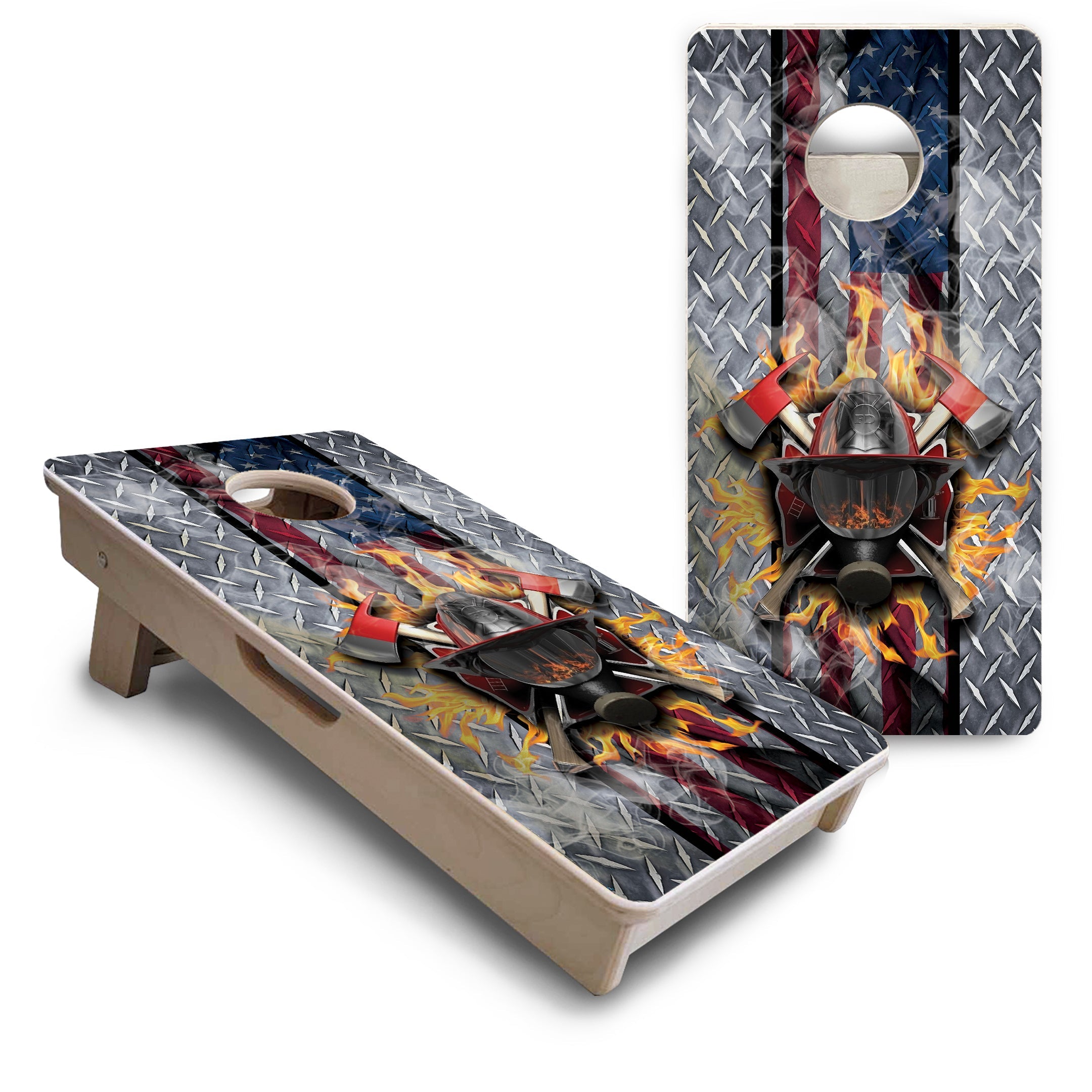 Firefighter - Mini or Vacation Size Cornhole Boards