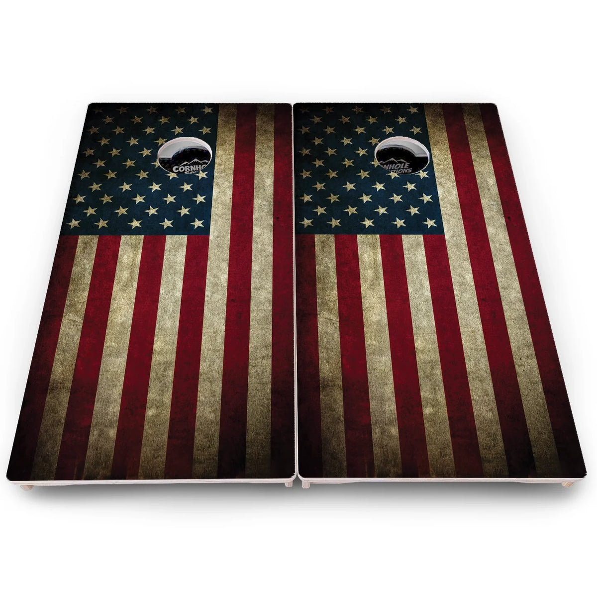 USA Wood Flag Color Cornhole Boards - Pro Solution Lite Series