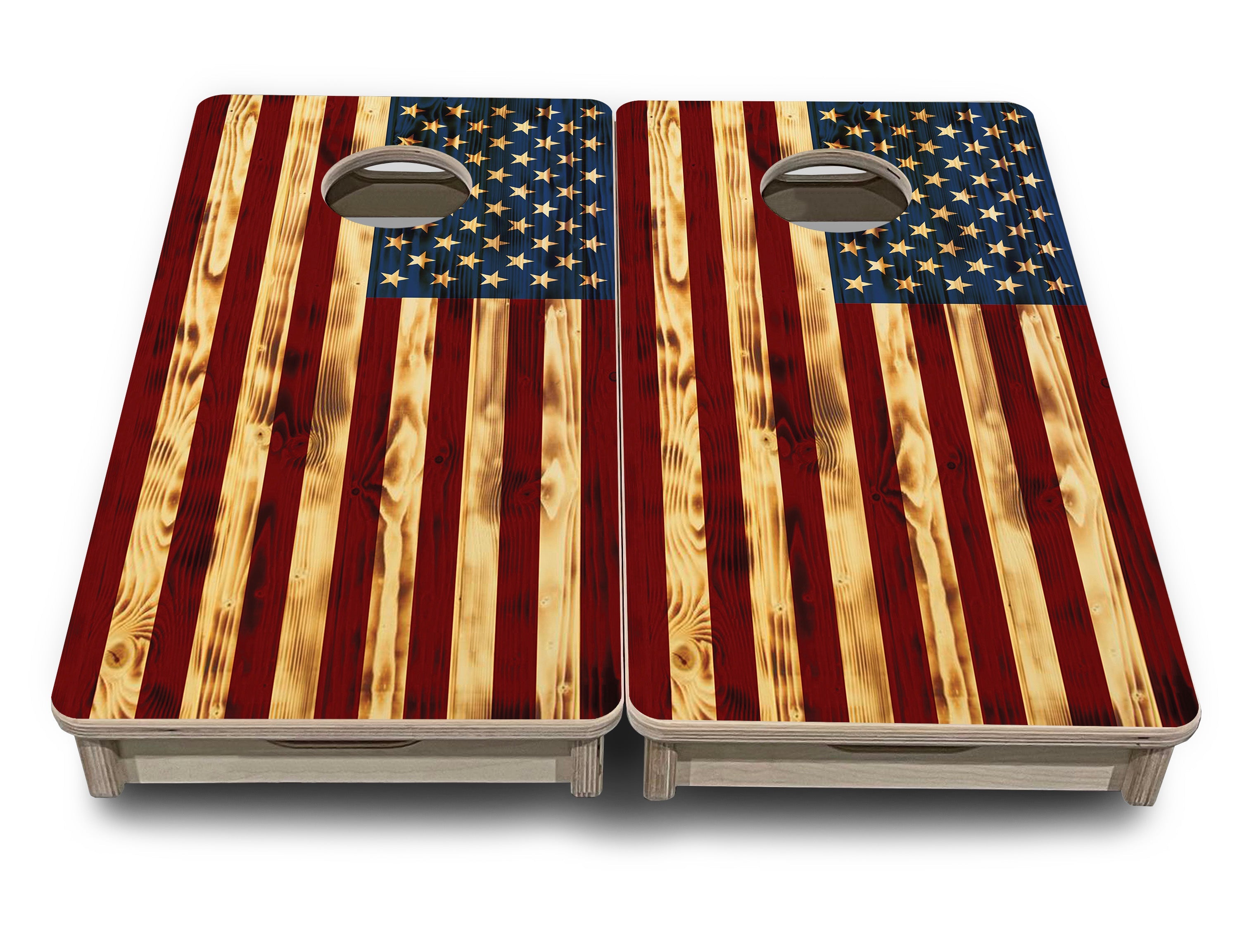 Burnt Color Flag - Mini or Vacation Cornhole Boards