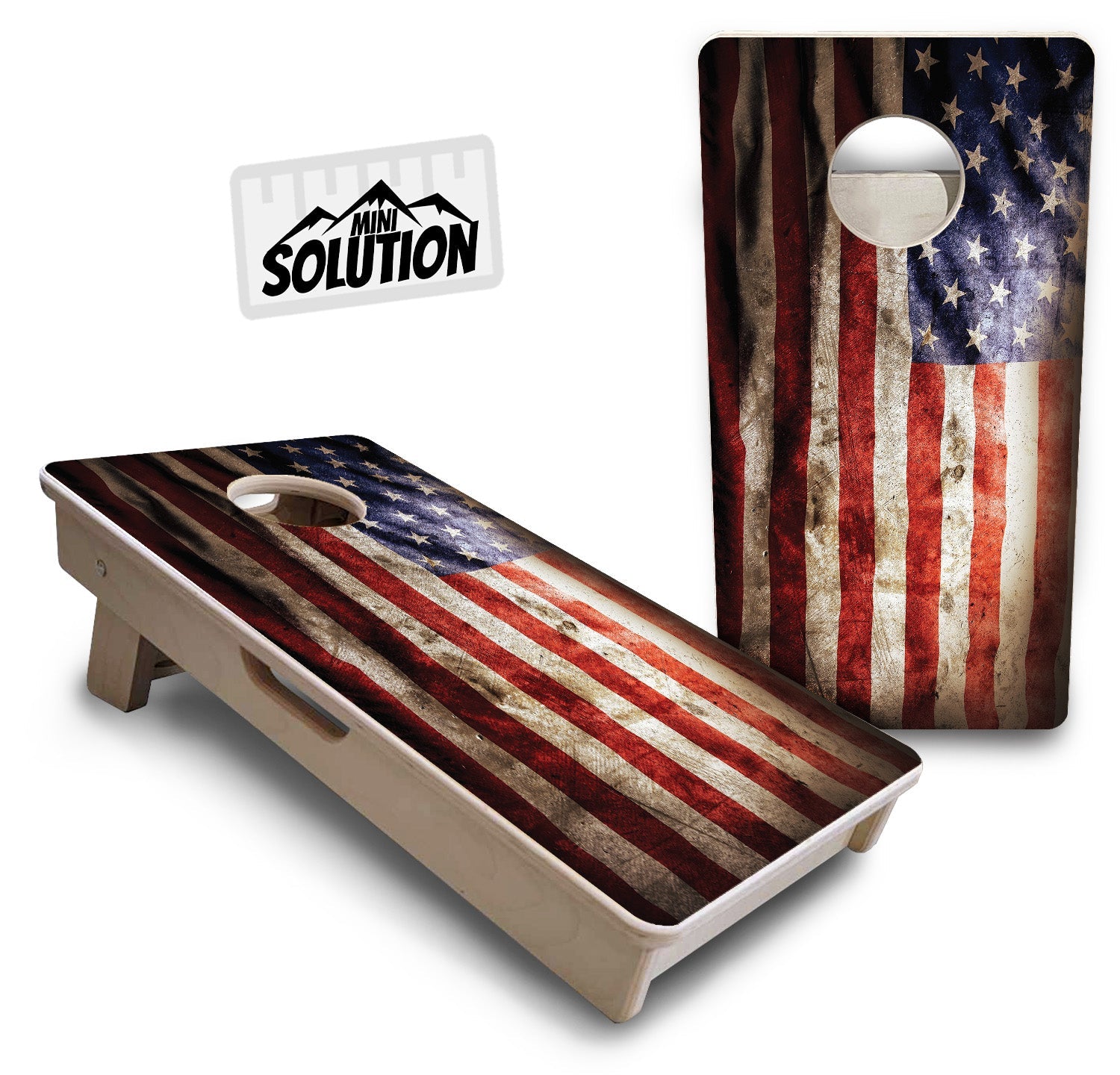 American Flag589 - Mini or Vacation Size Cornhole Boards