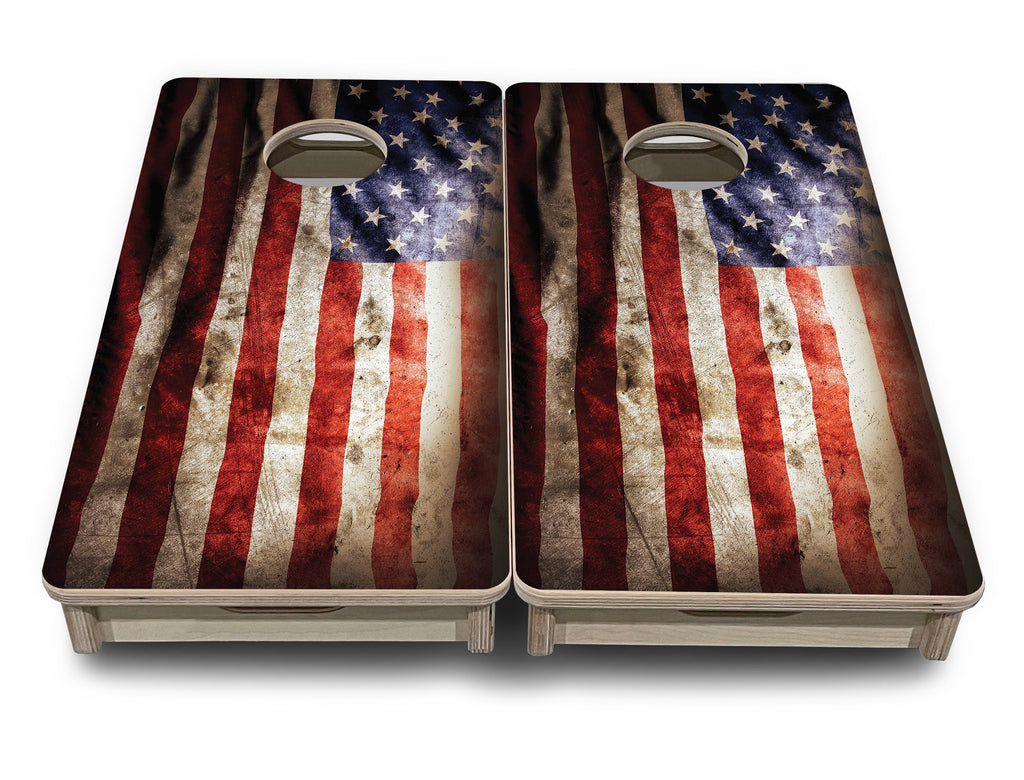 American Flag589 - Mini or Vacation Size Cornhole Boards