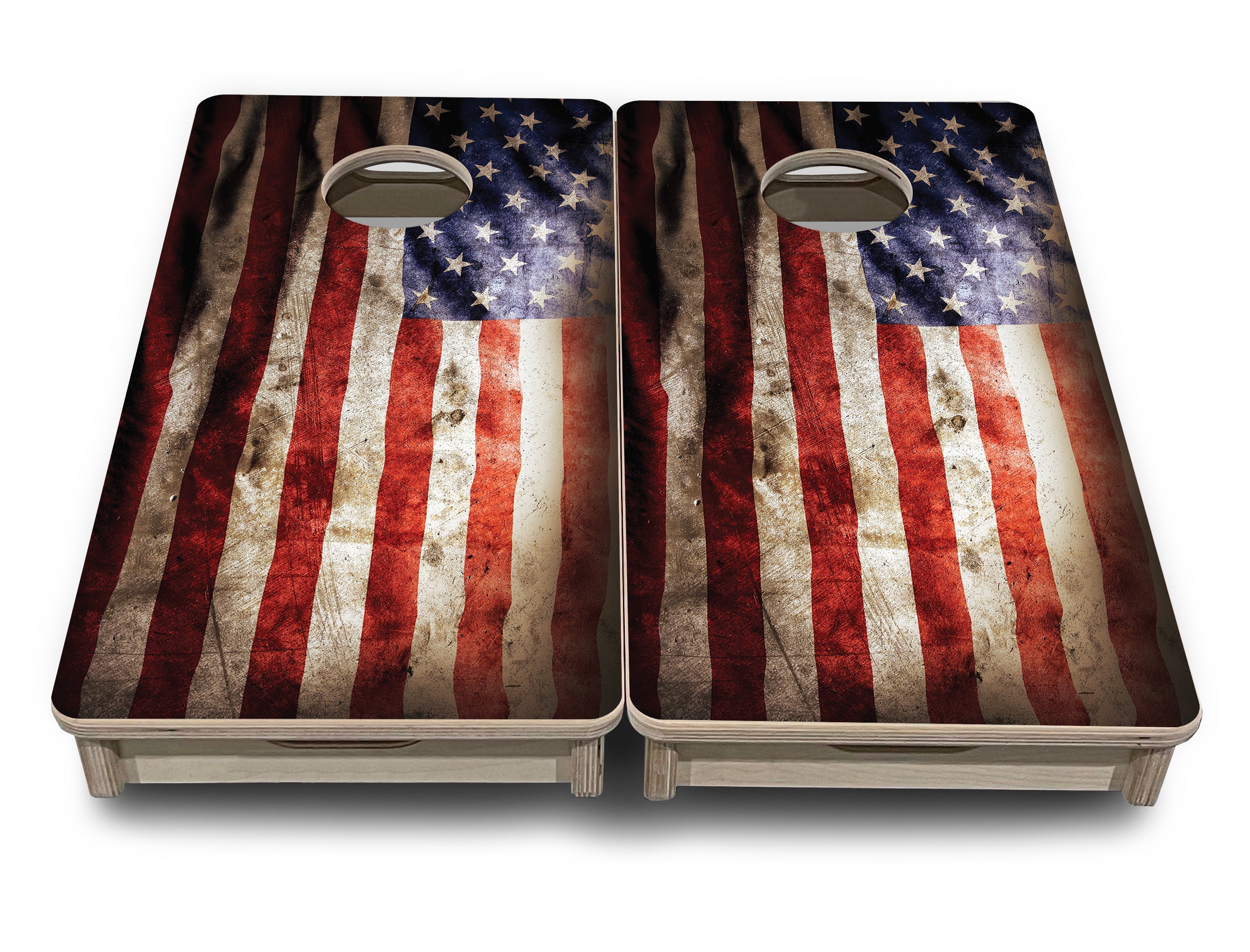 American Flag589 - Mini or Vacation Size Cornhole Boards
