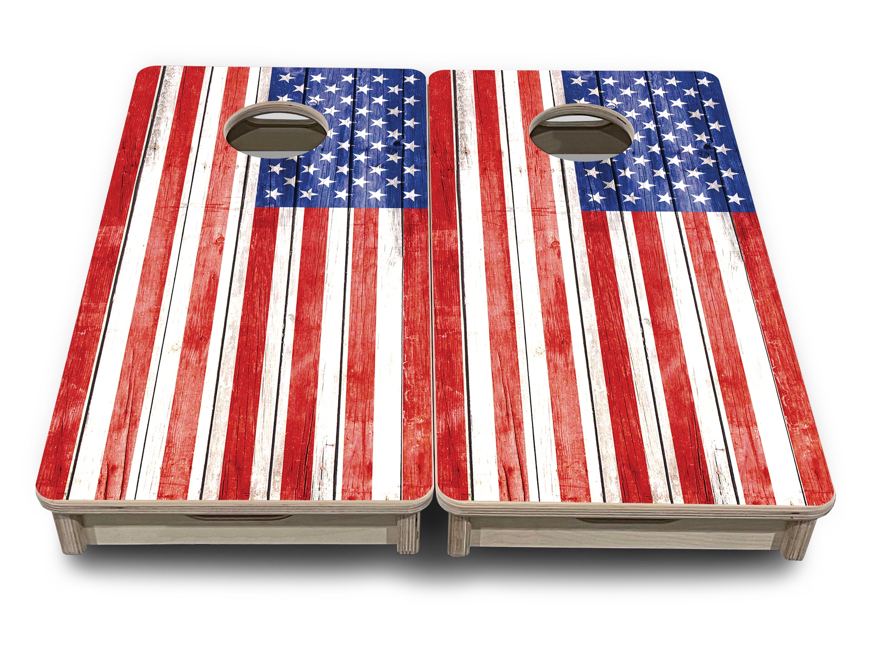 Whitewash Flag - Mini or Vacation Size Cornhole Boards