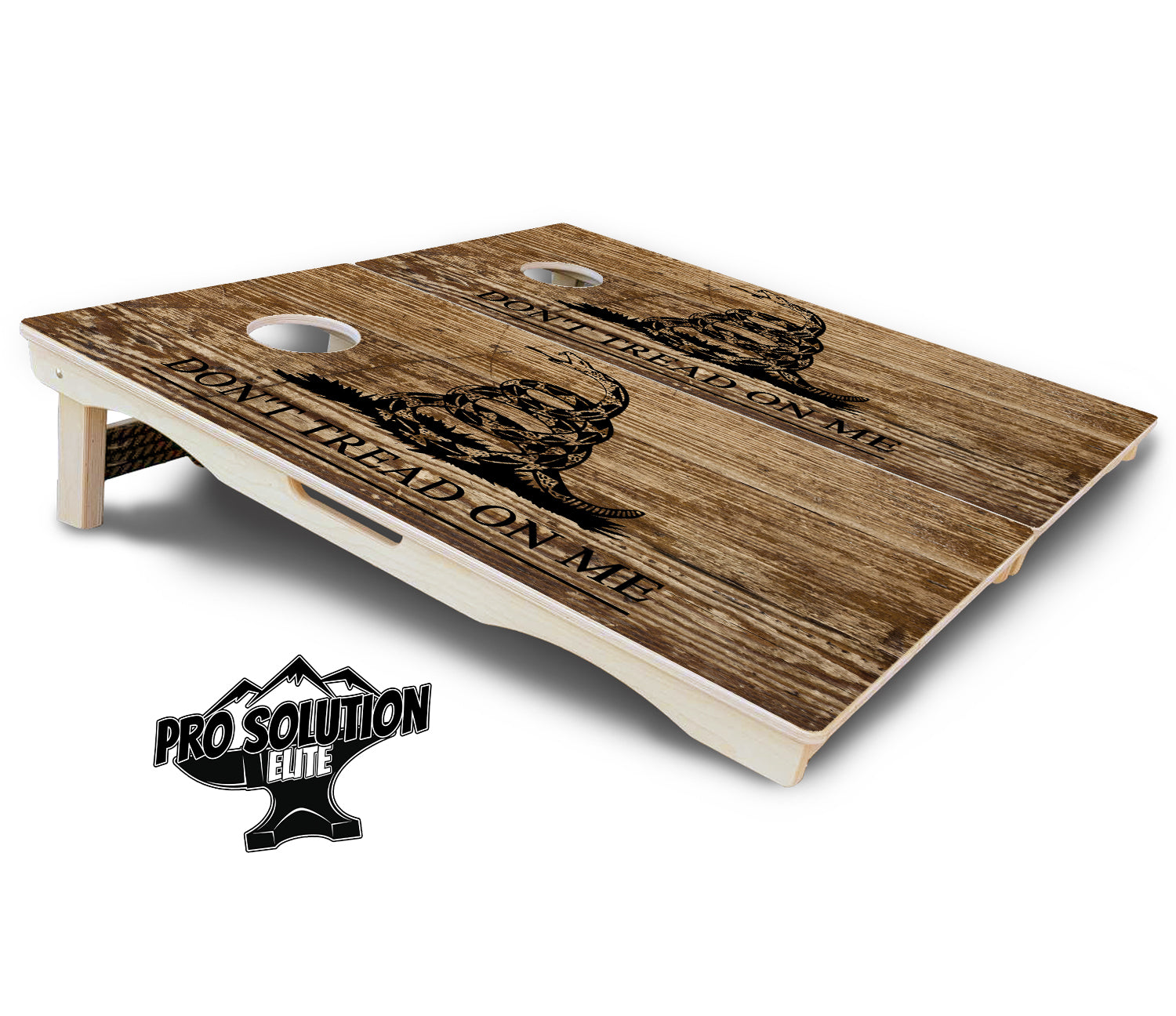 Wood DTOM & Wood Flag Cornhole Boards - Pro Solution Elite Series