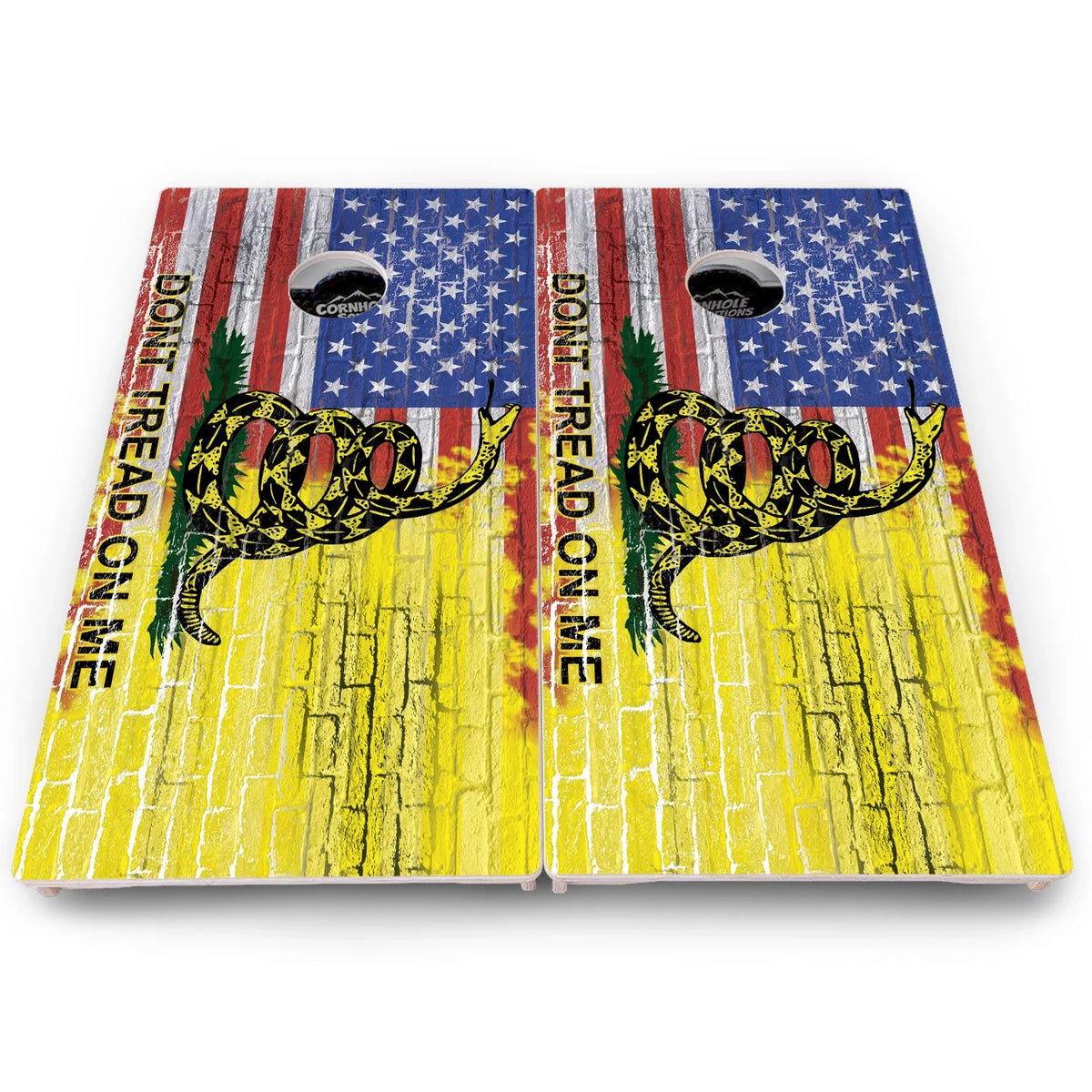 DTOM Yellow Triangle Cornhole Boards - Pro Solution Lite Series