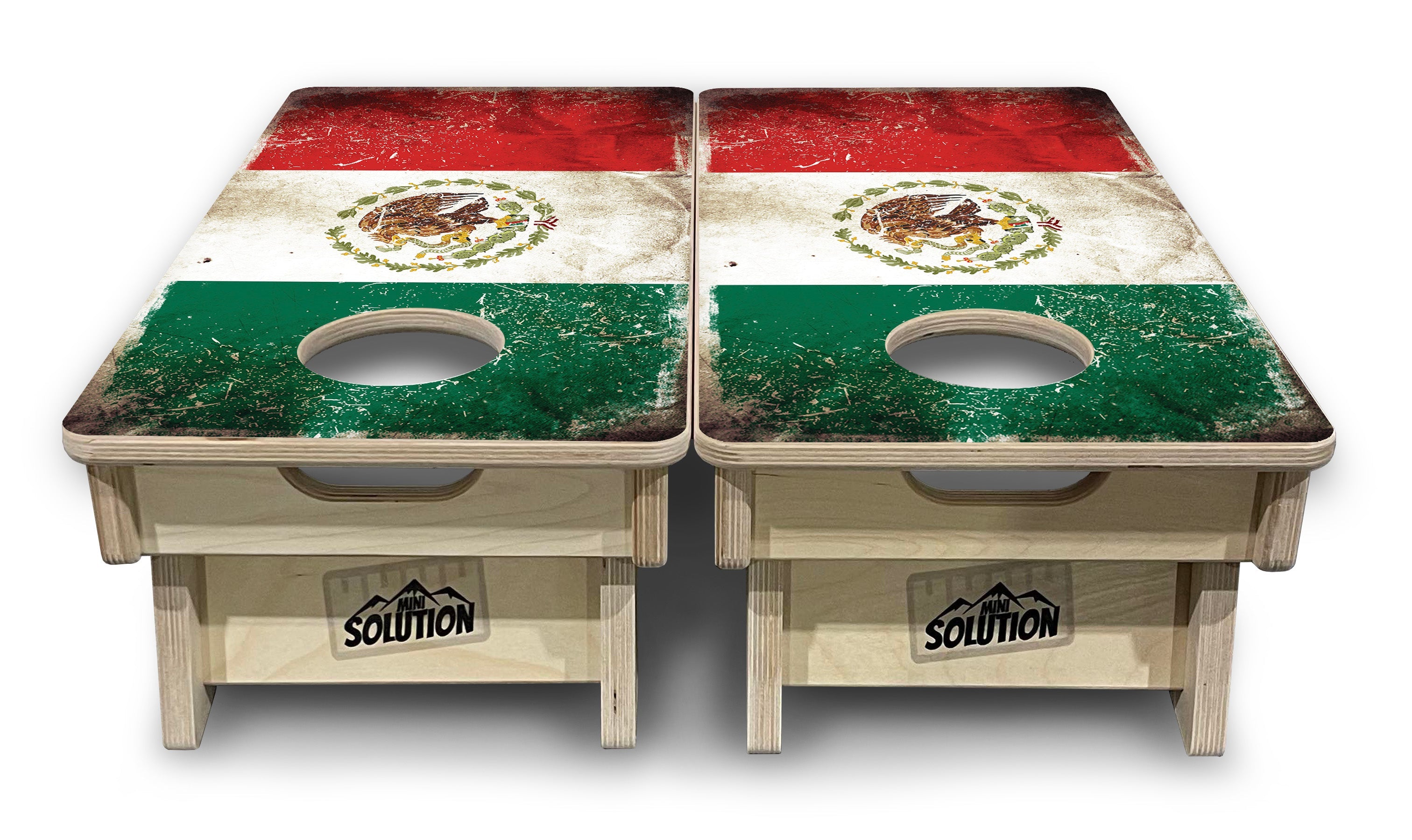 Mexico Flag - Mini or Vacation Size Cornhole Boards