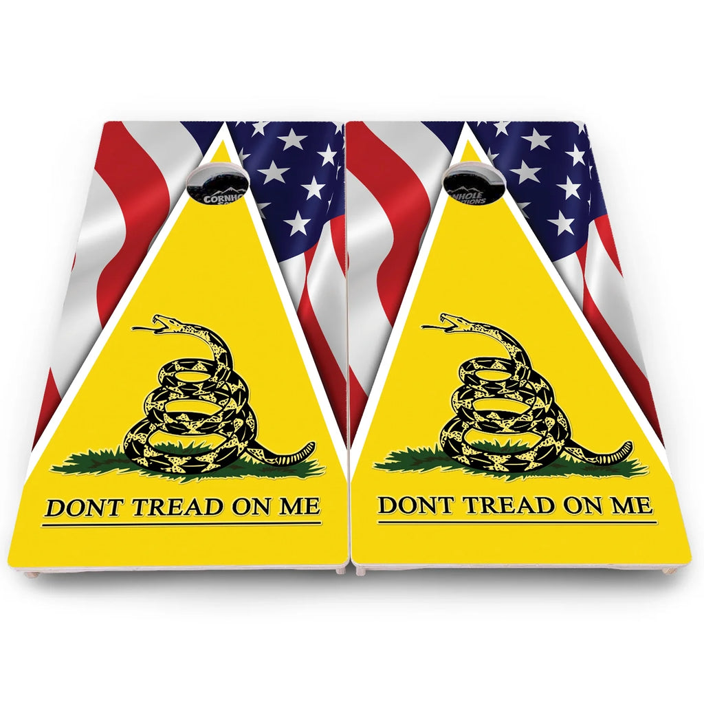 DTOM Yellow Triangle Cornhole Boards - Pro Solution Lite Series