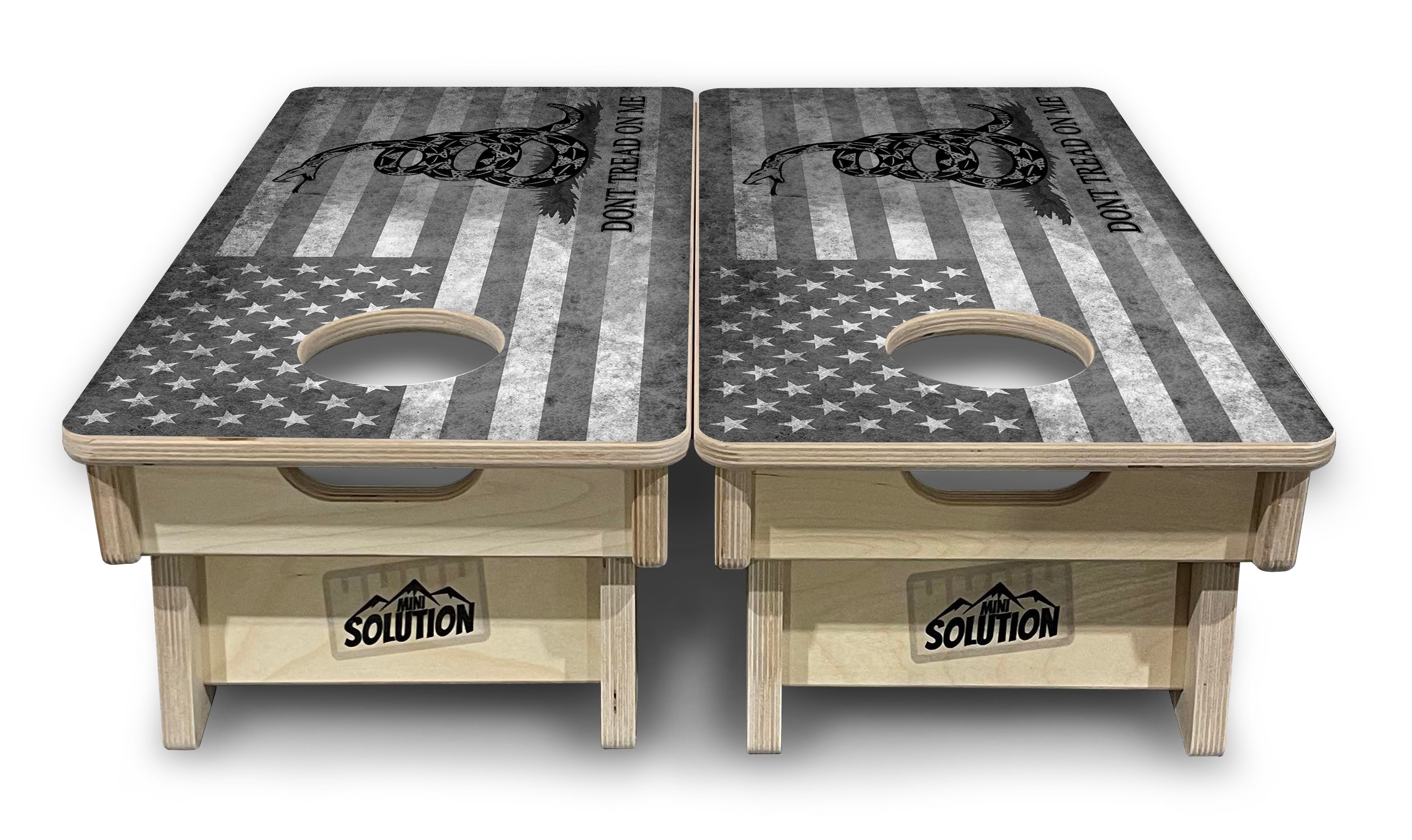 DTOM BW Flag - Mini or Vacation Size Cornhole Boards