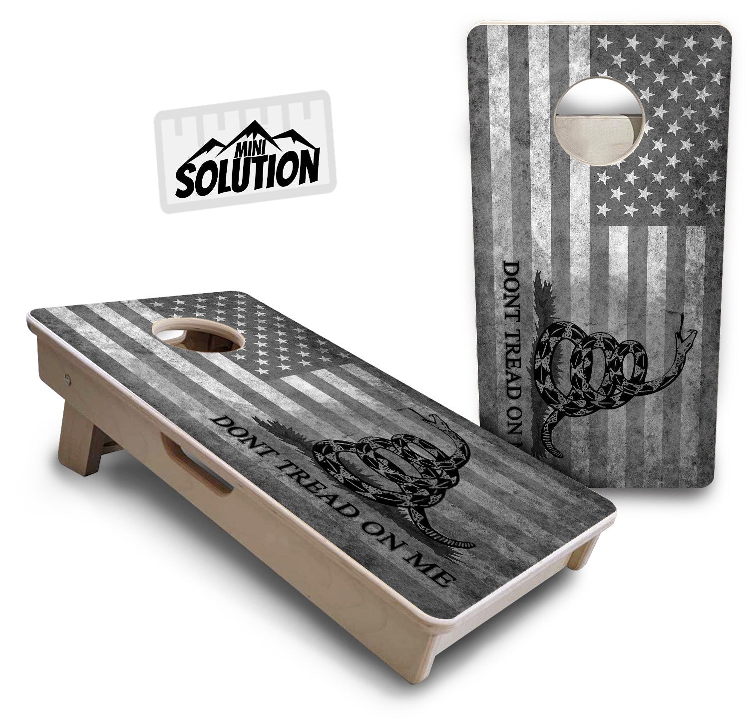 DTOM BW Flag - Mini or Vacation Size Cornhole Boards
