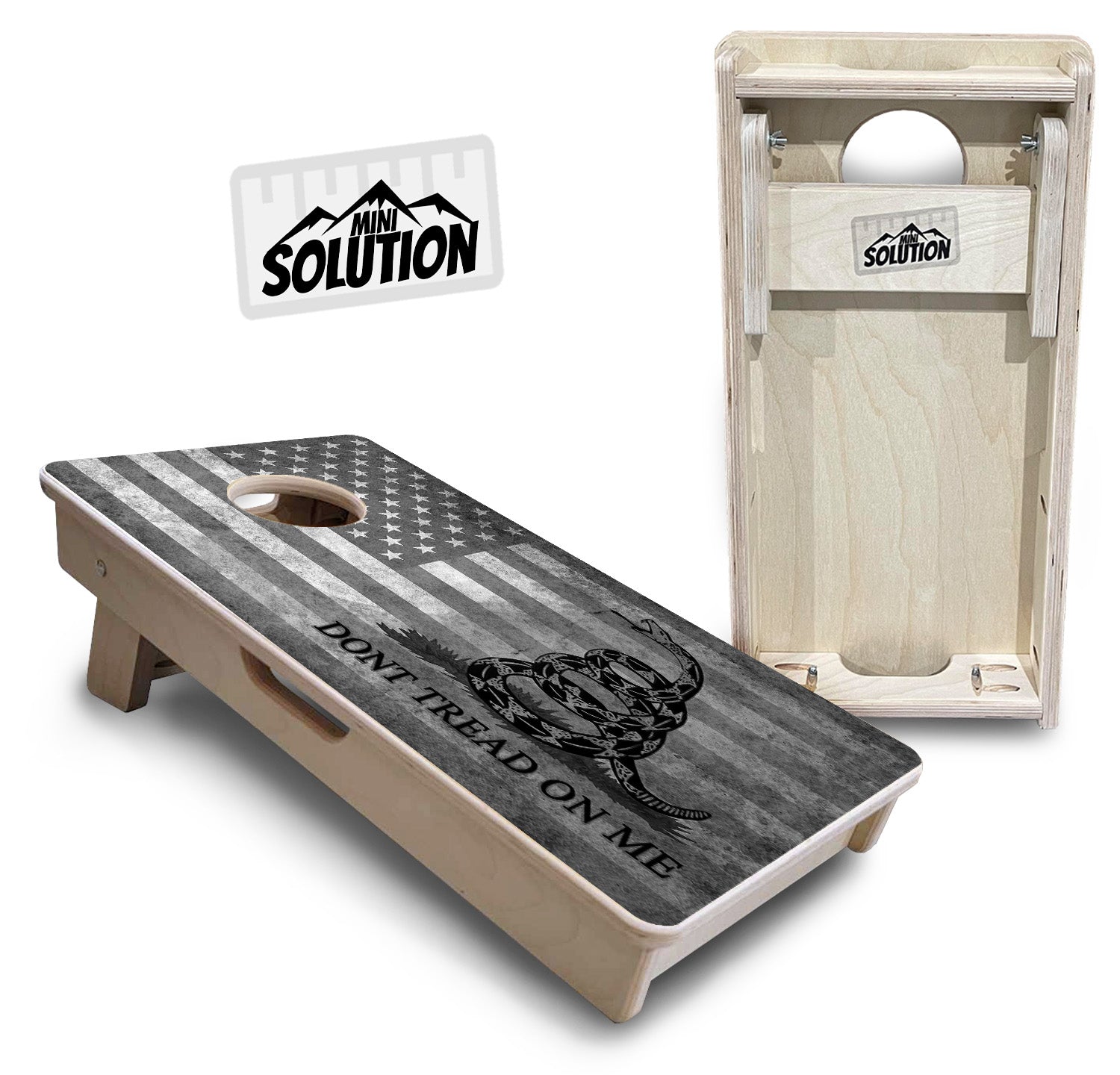 DTOM BW Flag - Mini or Vacation Size Cornhole Boards