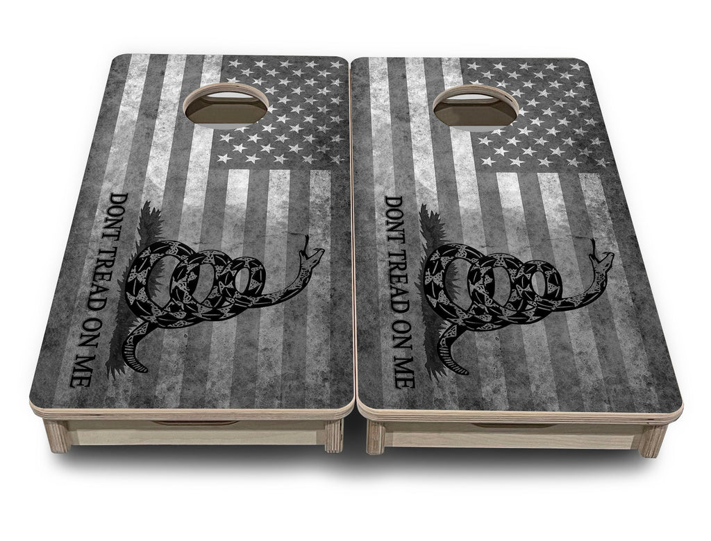 DTOM BW Flag - Mini or Vacation Size Cornhole Boards