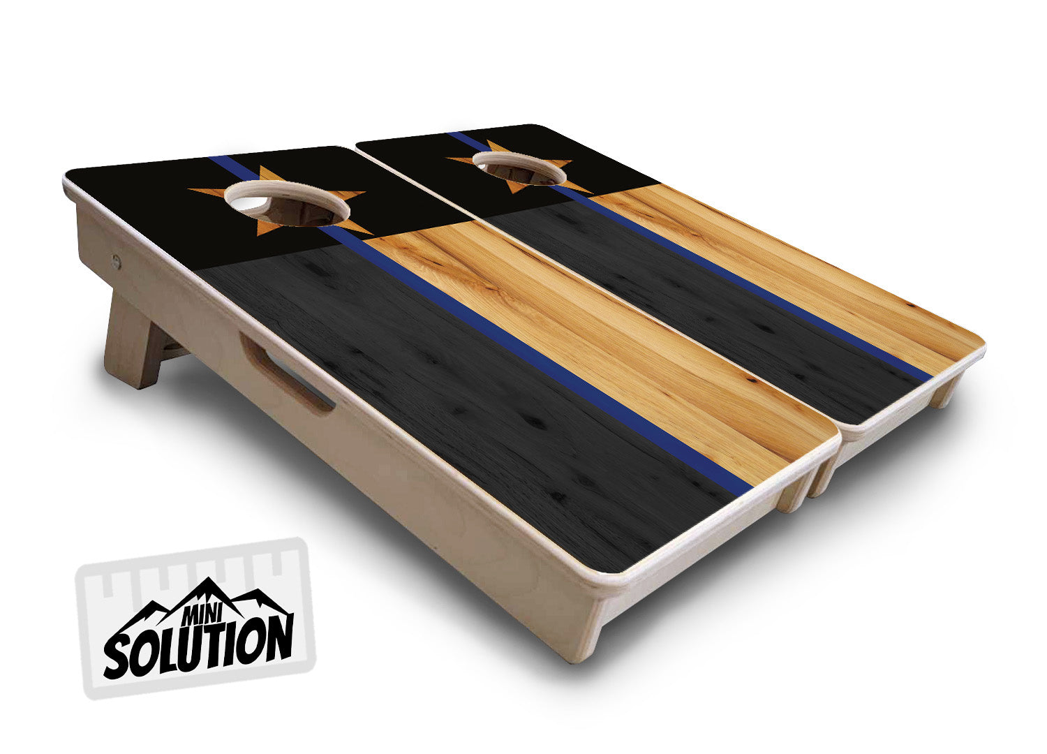 Texas Thin Blue Line - Mini or Vacation Size Cornhole Boards