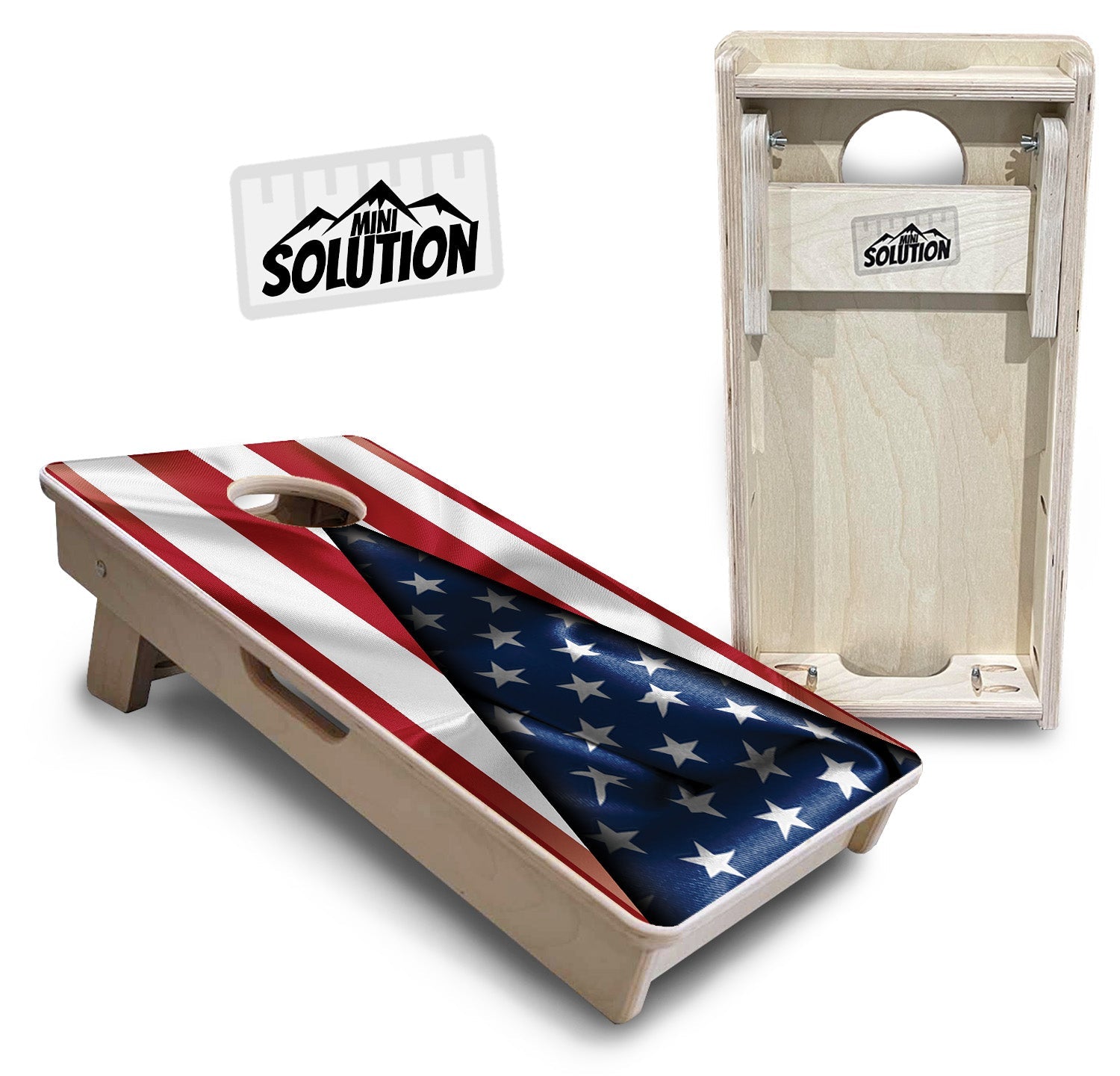 American Flag Triangle - Mini or Vacation Size Cornhole Boards