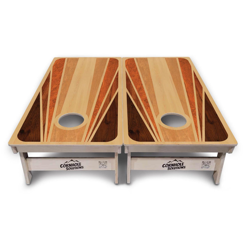 Retro Wood Cornhole Boards - Professional Tournament Series
