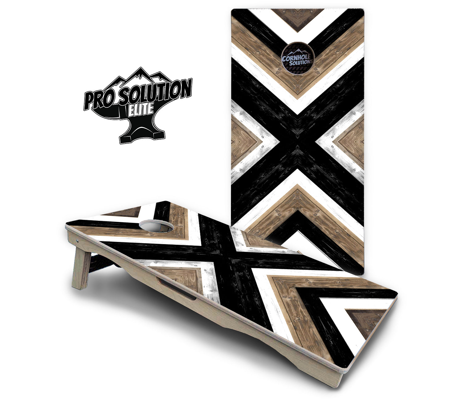 X Pattern Cornhole Boards - Pro Solution Elite Series