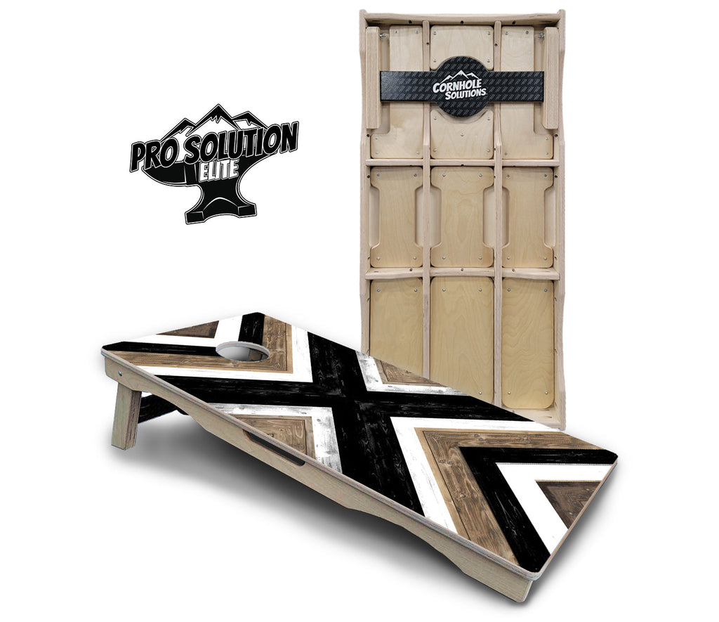 X Pattern Cornhole Boards - Pro Solution Elite Series