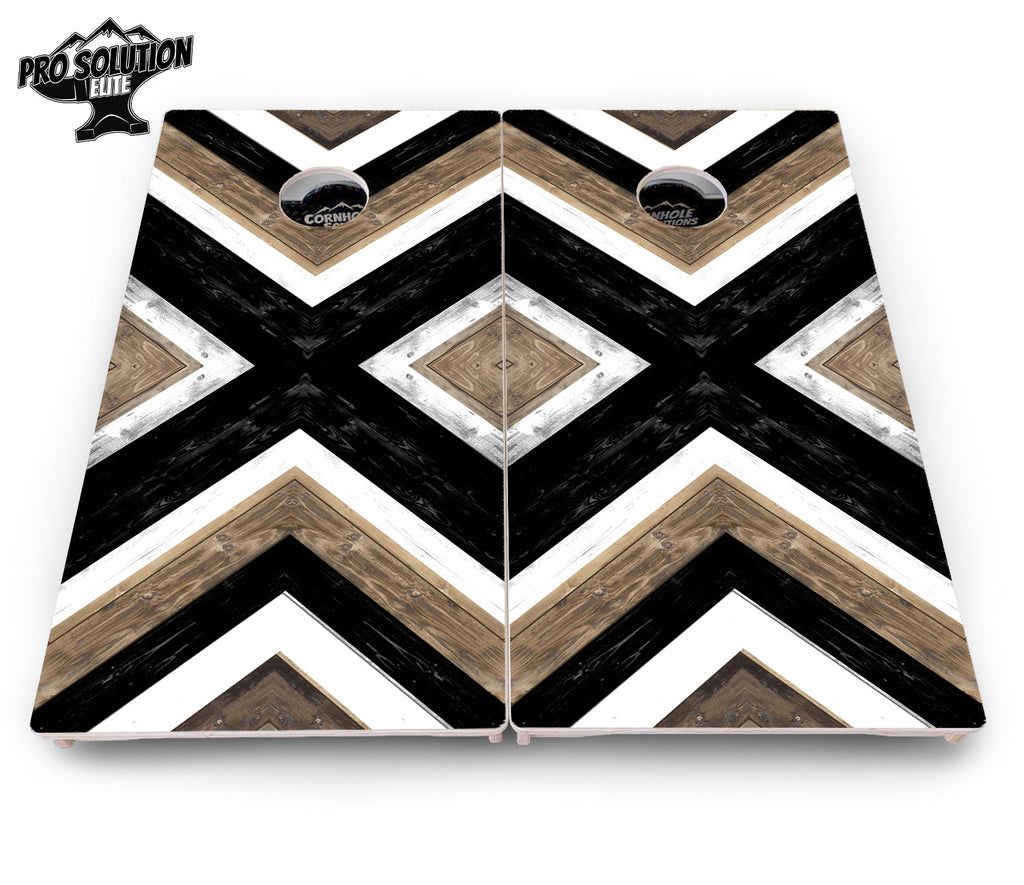 X Pattern Cornhole Boards - Pro Solution Elite Series