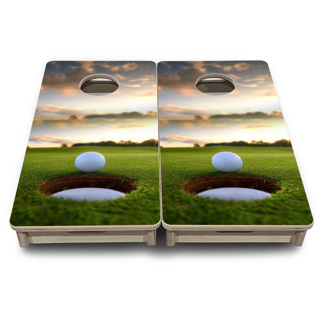 Golf Course Sunset - Mini or Vacation Size Cornhole Boards
