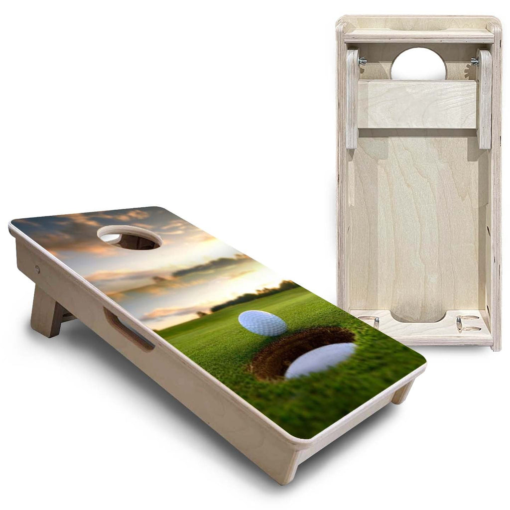 Golf Course Sunset - Mini or Vacation Size Cornhole Boards