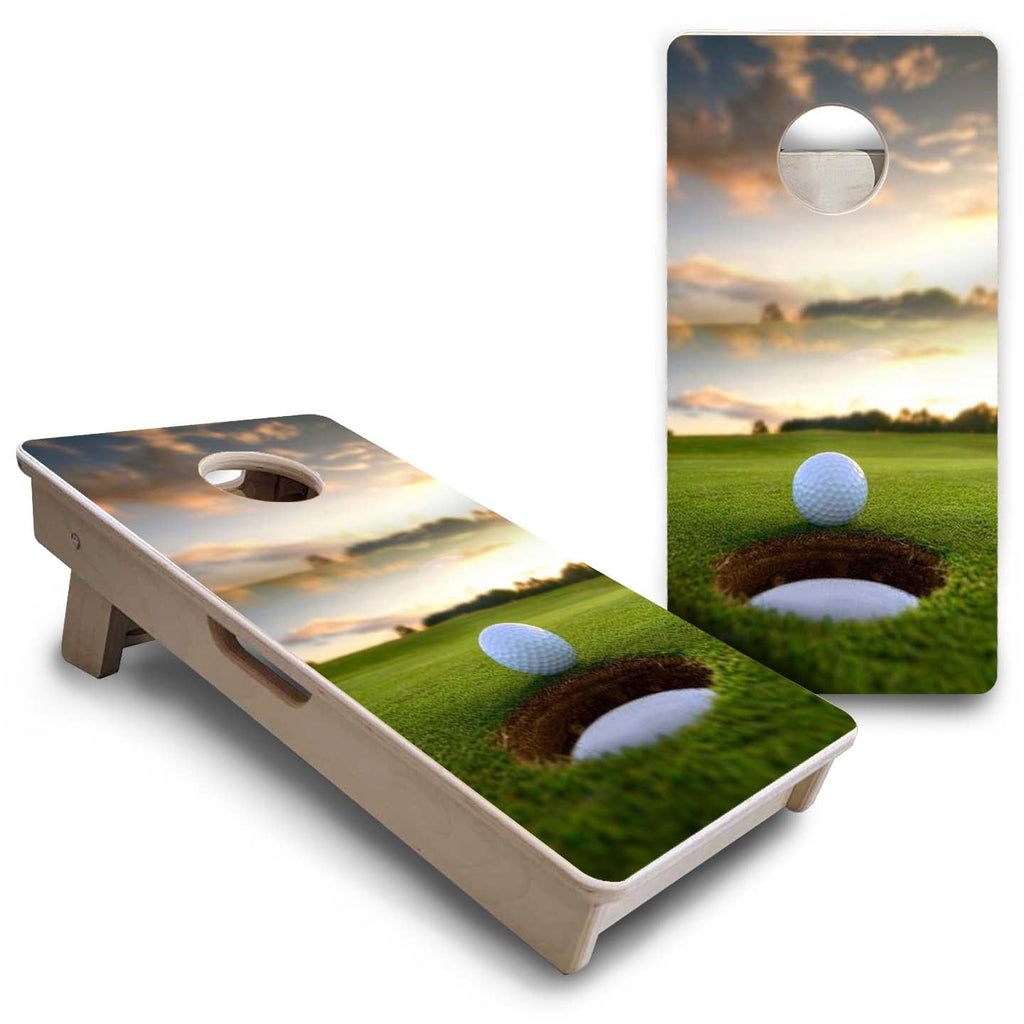 Golf Course Sunset - Mini or Vacation Size Cornhole Boards