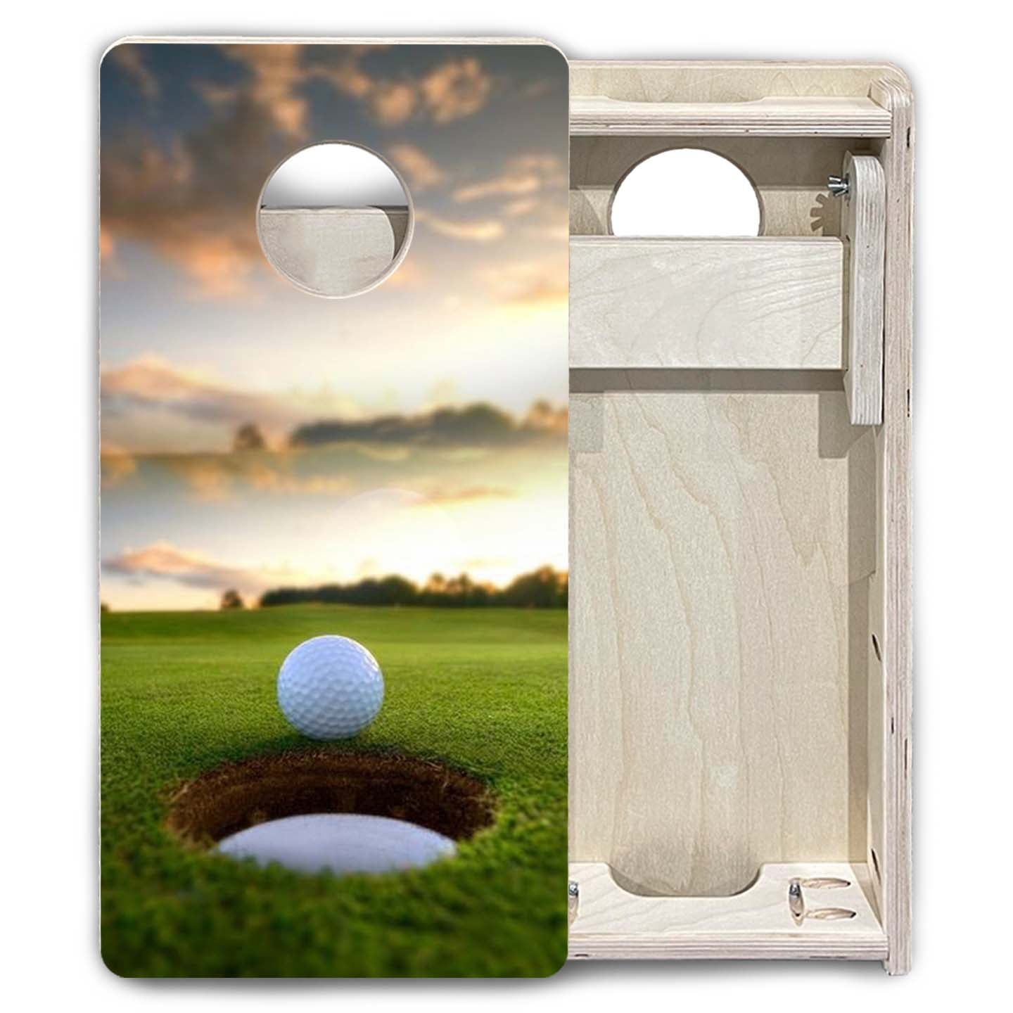 Golf Course Sunset - Mini or Vacation Size Cornhole Boards