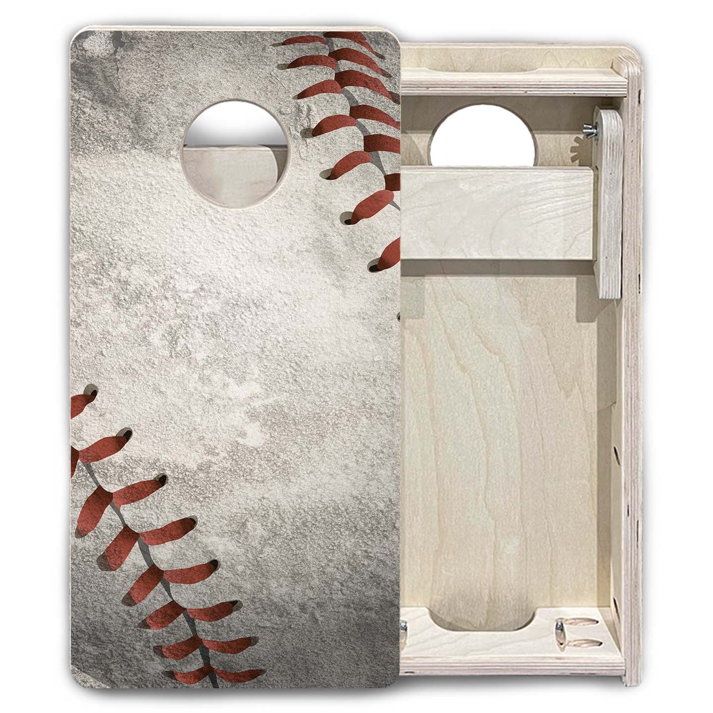 Worn Baseball & Glove - Mini or Vacation Size Cornhole Boards