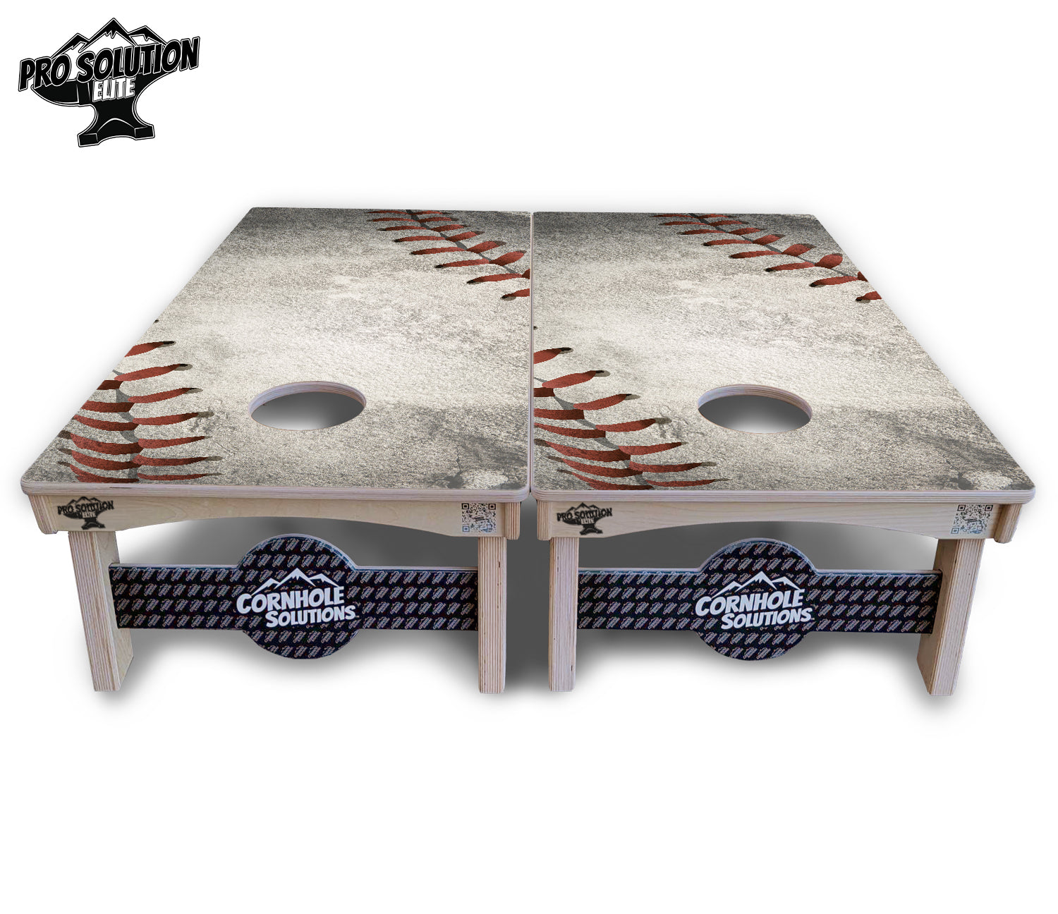 Worn Baseball & Glove Cornhole Boards - Pro Solution Elite Series