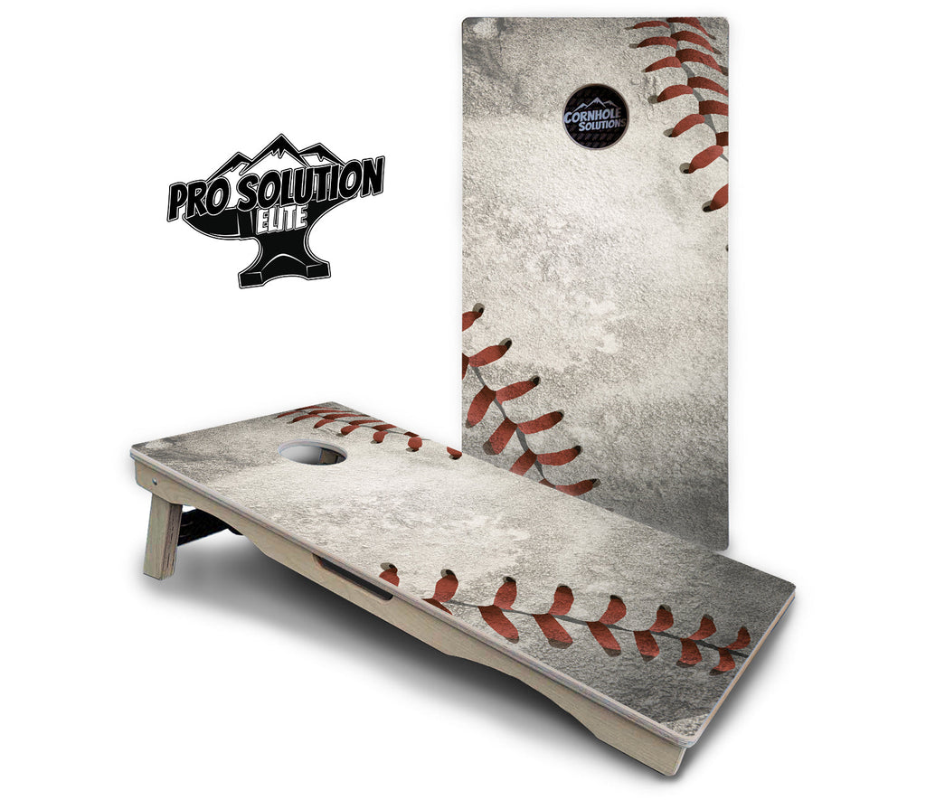 Worn Baseball & Glove Cornhole Boards - Pro Solution Elite Series