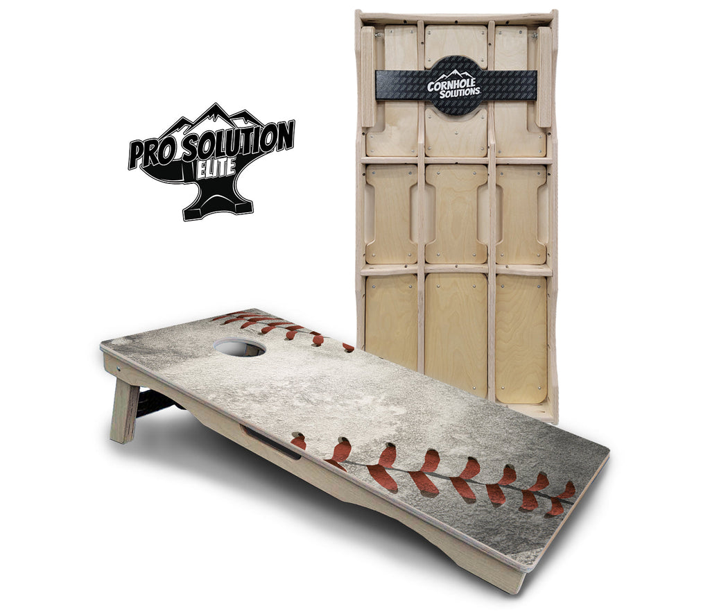 Worn Baseball & Glove Cornhole Boards - Pro Solution Elite Series